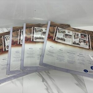 Creative Memories 12 x 12 White Scrapbook Pages Refill Old Style • 4 Packs • NEW